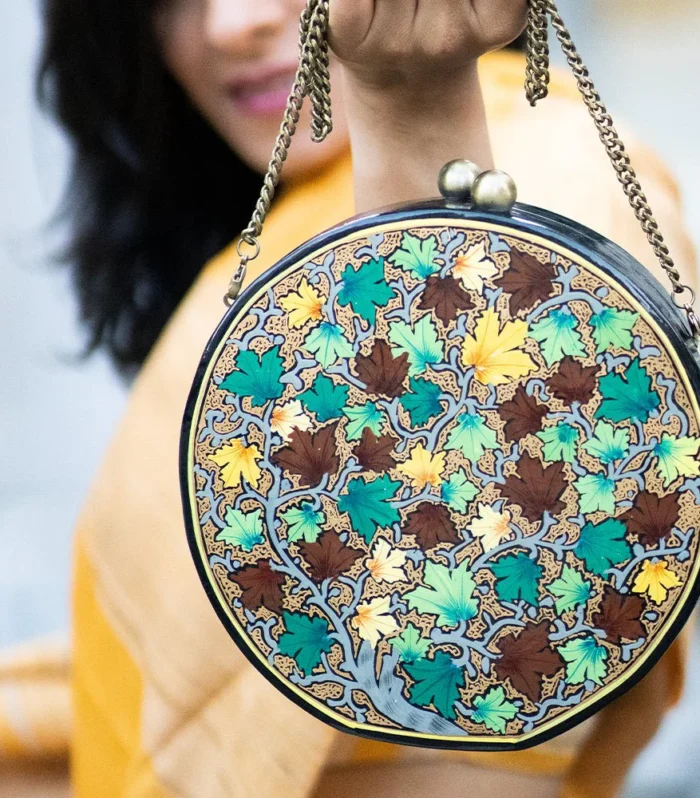 Handmade Paper Mache clutch Bags